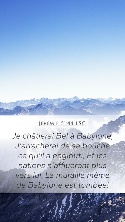 Jérémie 51:44 LSG Bible Verse Image