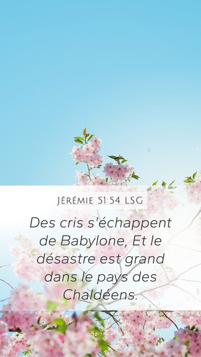 Jérémie 51:54 LSG Bible Verse Image