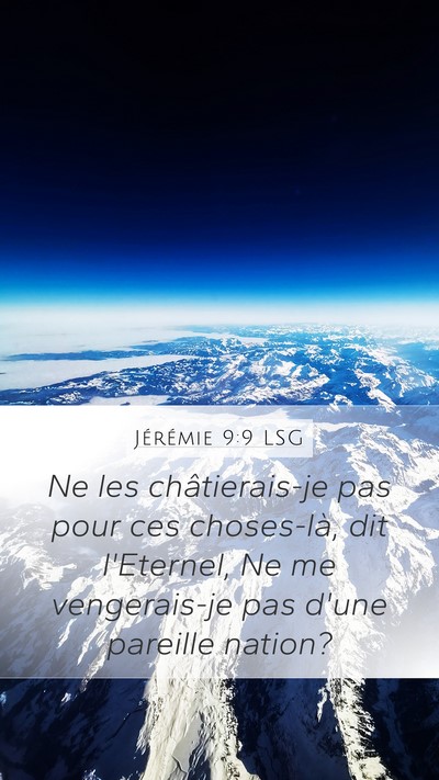 Jérémie 9:9 LSG Bible Verse Image