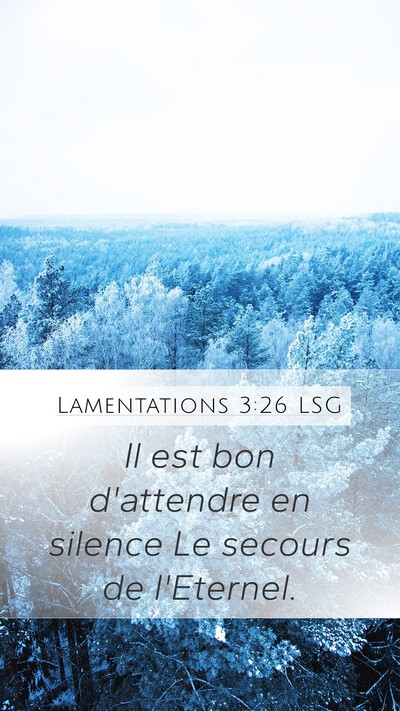 Lamentations 3:26 LSG Bible Verse Image
