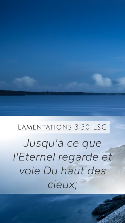 Lamentations 3:50 LSG Bible Verse Image