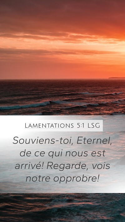 Lamentations 5:1 LSG Bible Verse Image