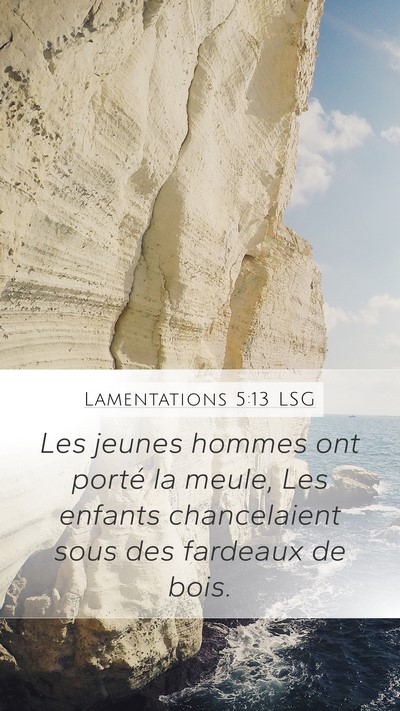 Lamentations 5:13 LSG Bible Verse Image