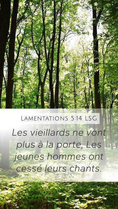 Lamentations 5:14 LSG Bible Verse Image
