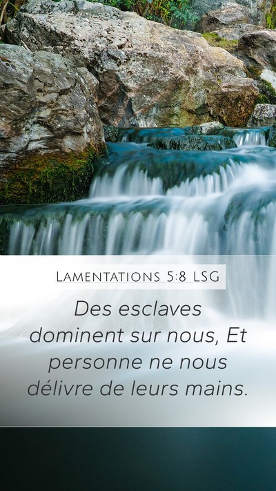 Lamentations 5:8 LSG Bible Verse Image