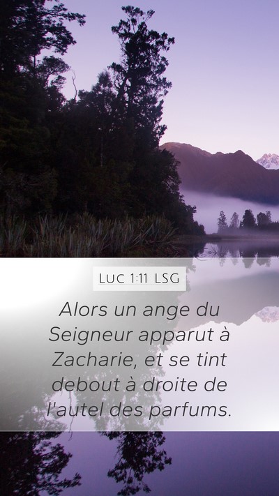 Luc 1:11 LSG Bible Verse Image