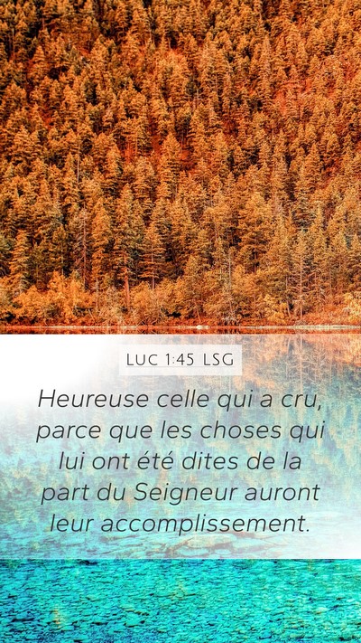 Luc 1:45 LSG Bible Verse Image