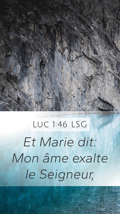 Luc 1:46 LSG Bible Verse Image