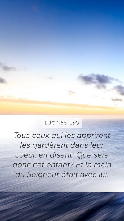 Luc 1:66 LSG Bible Verse Image