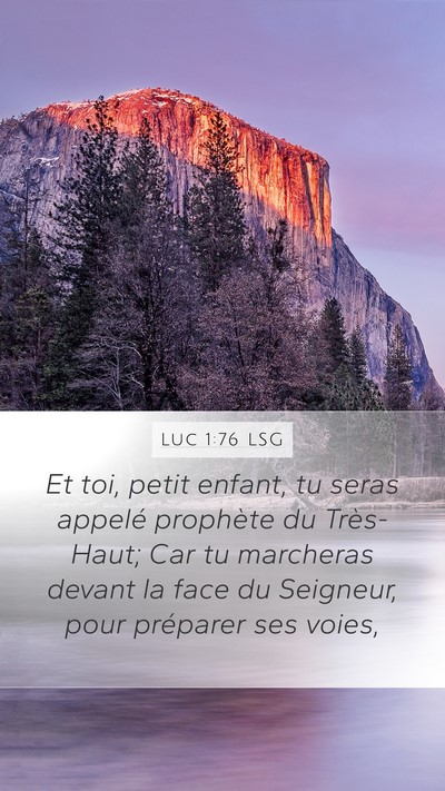 Luc 1:76 LSG Bible Verse Image