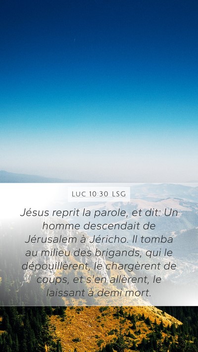 Luc 10:30 LSG Bible Verse Image