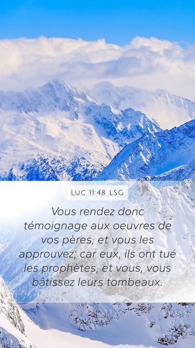 Luc 11:48 LSG Bible Verse Image