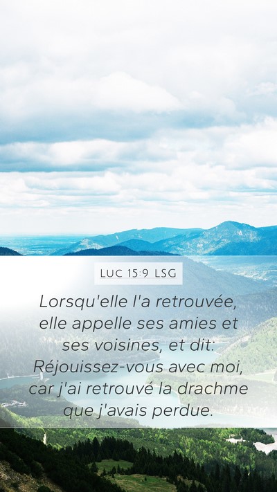 Luc 15:9 LSG Bible Verse Image