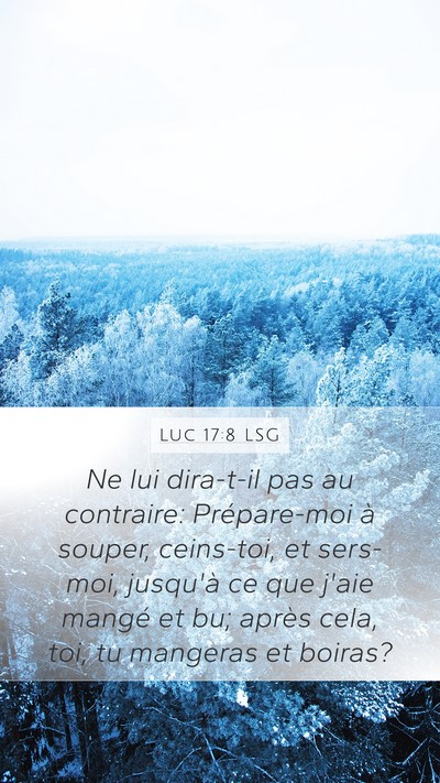 Luc 17:8 LSG Bible Verse Image