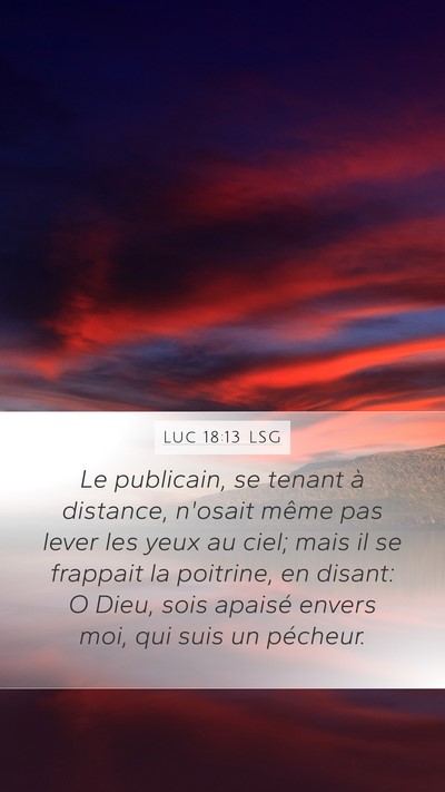 Luc 18:13 LSG Bible Verse Image