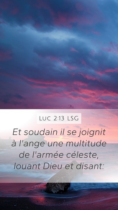 Luc 2:13 LSG Bible Verse Image