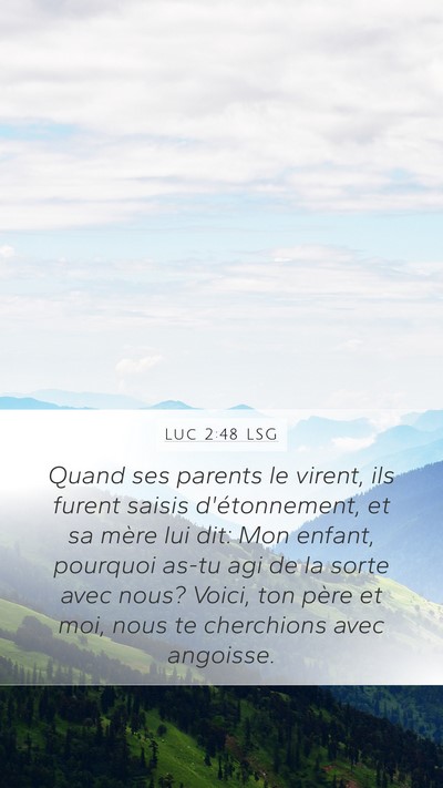 Luc 2:48 LSG Bible Verse Image
