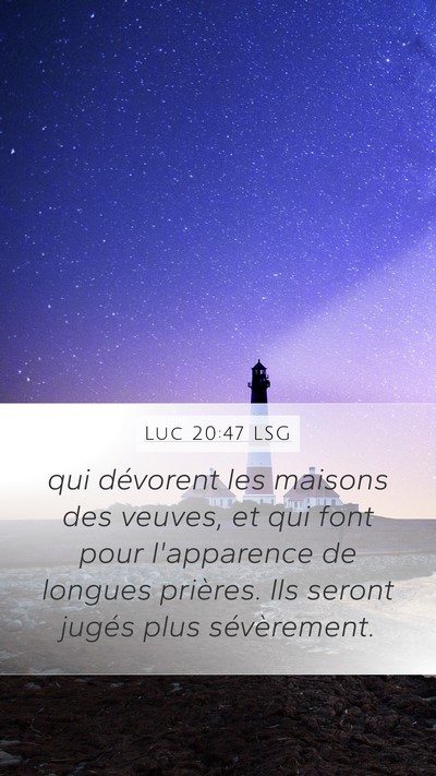 Luc 20:47 LSG Bible Verse Image