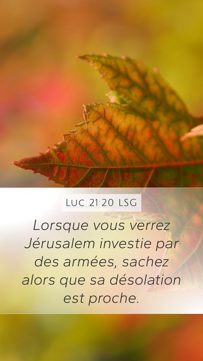 Luc 21:20 LSG Bible Verse Image