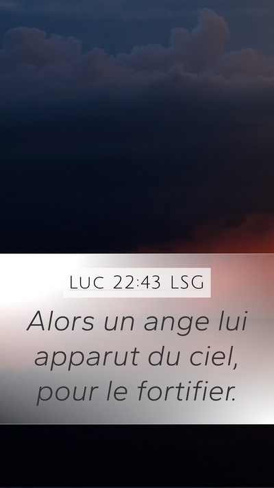 Luc 22:43 LSG Bible Verse Image