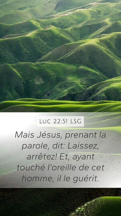 Luc 22:51 LSG Bible Verse Image