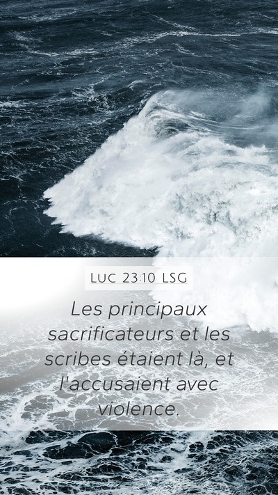 Luc 23:10 LSG Bible Verse Image