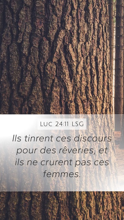 Luc 24:11 LSG Bible Verse Image