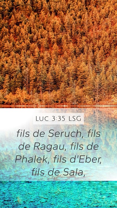 Luc 3:35 LSG Bible Verse Image