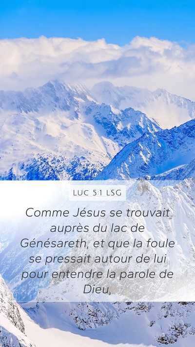 Luc 5:1 LSG Bible Verse Image