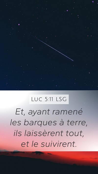 Luc 5:11 LSG Bible Verse Image