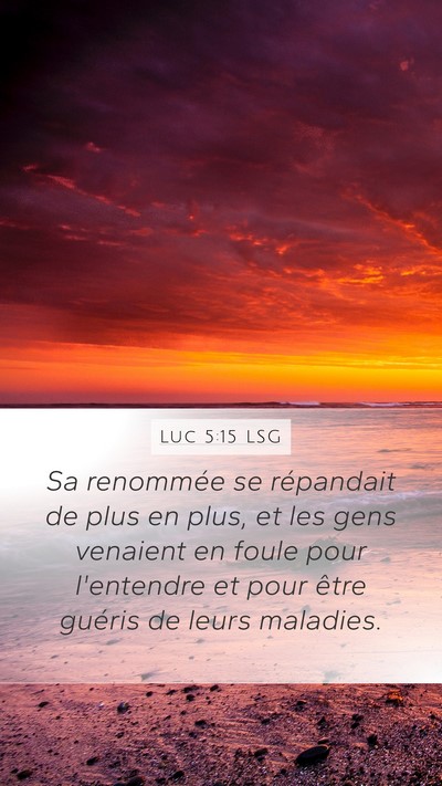 Luc 5:15 LSG Bible Verse Image