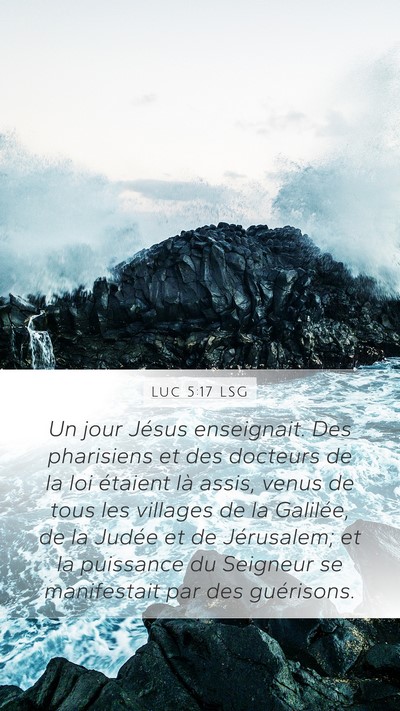 Luc 5:17 LSG Bible Verse Image