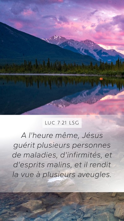 Luc 7:21 LSG Bible Verse Image