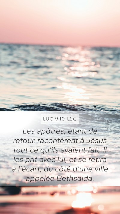 Luc 9:10 LSG Bible Verse Image