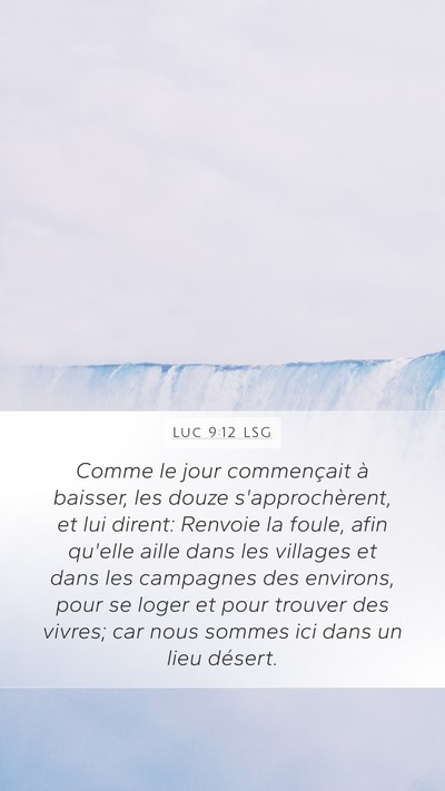 Luc 9:12 LSG Bible Verse Image