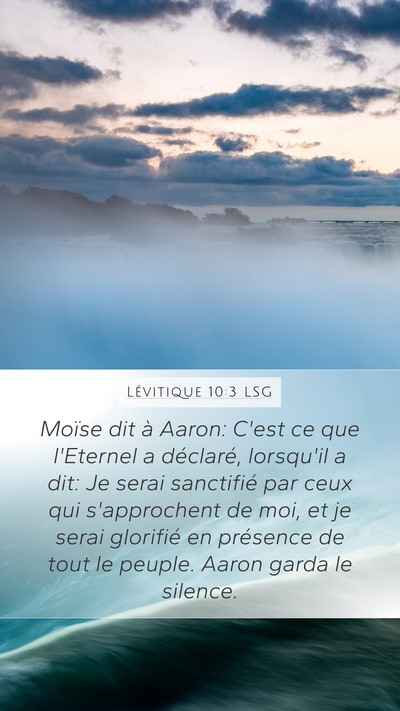 Lévitique 10:3 LSG Bible Verse Image