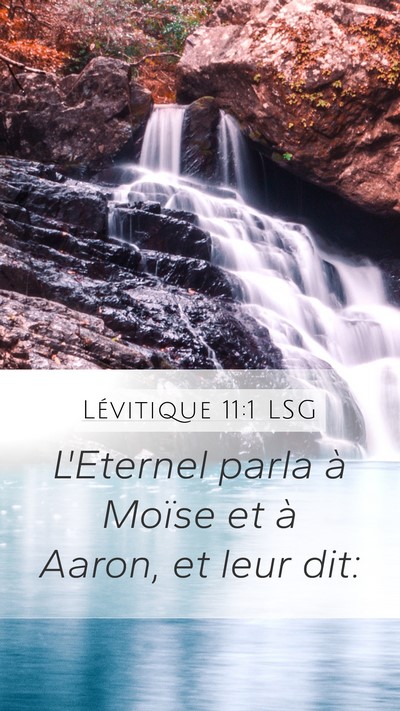 Lévitique 11:1 LSG Bible Verse Image