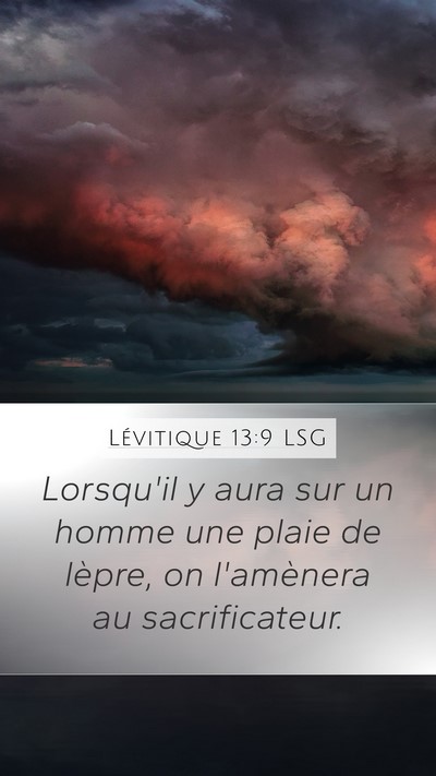 Lévitique 13:9 LSG Mobile Phone Wallpaper - Lorsqu'il y aura sur un homme une plaie de - Mobile Bible Verse Wallpaper