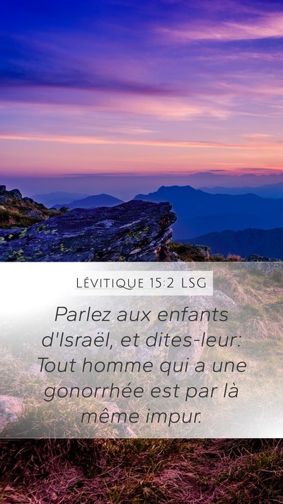 Lévitique 15:2 LSG Bible Verse Image