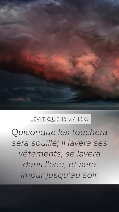 Lévitique 15:27 LSG Bible Verse Image