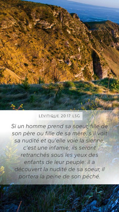 Lévitique 20:17 LSG Bible Verse Image