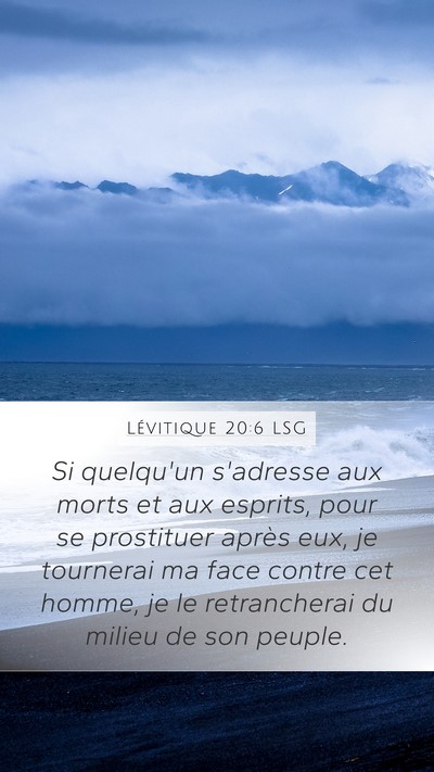 Lévitique 20:6 LSG Bible Verse Image