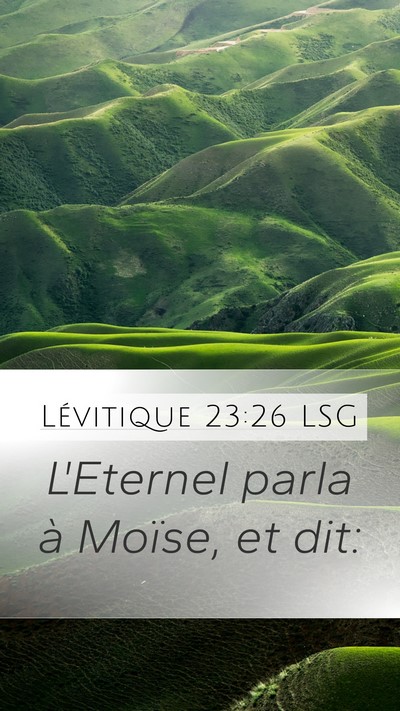 Lévitique 23:26 LSG Bible Verse Image