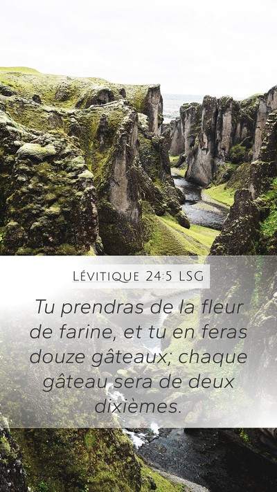 Lévitique 24:5 LSG Bible Verse Image
