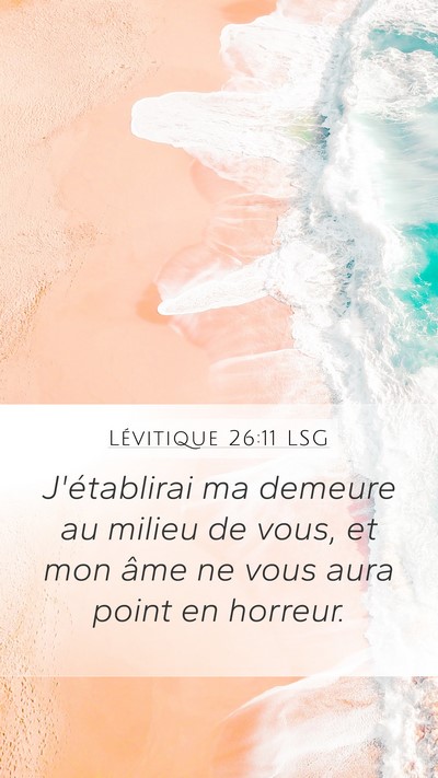 Lévitique 26:11 LSG Bible Verse Image