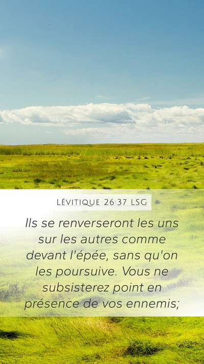 Lévitique 26:37 LSG Bible Verse Image