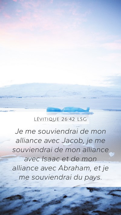 Lévitique 26:42 LSG Bible Verse Image