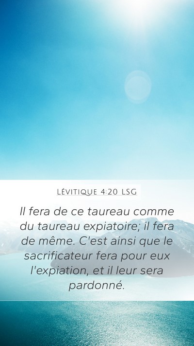 Lévitique 4:20 LSG Bible Verse Image
