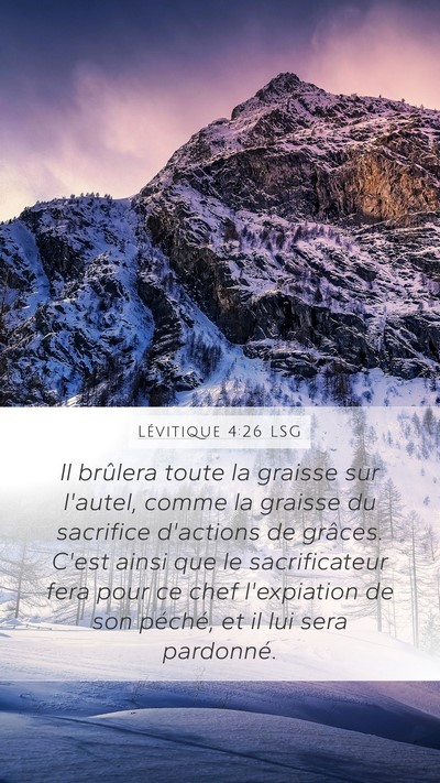 Lévitique 4:26 LSG Bible Verse Image