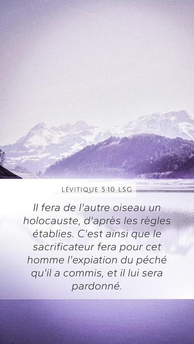 Lévitique 5:10 LSG Bible Verse Image